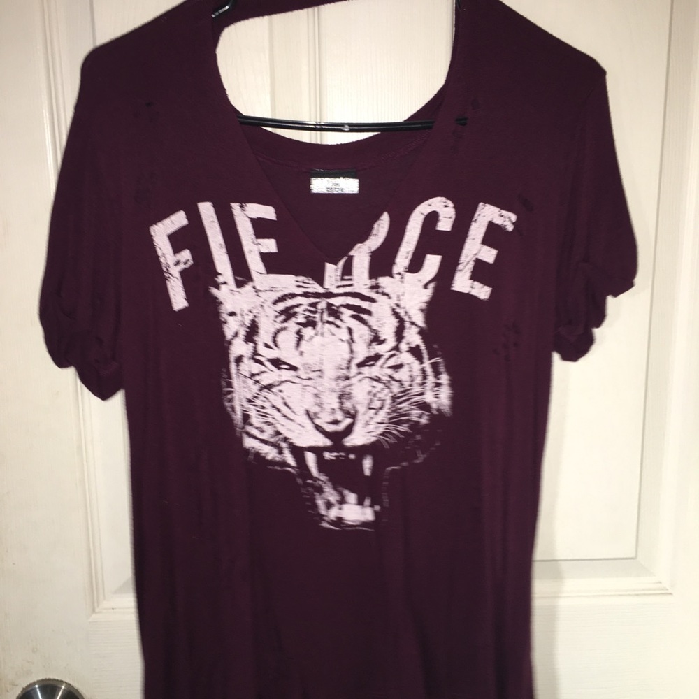 Burgundy shirt